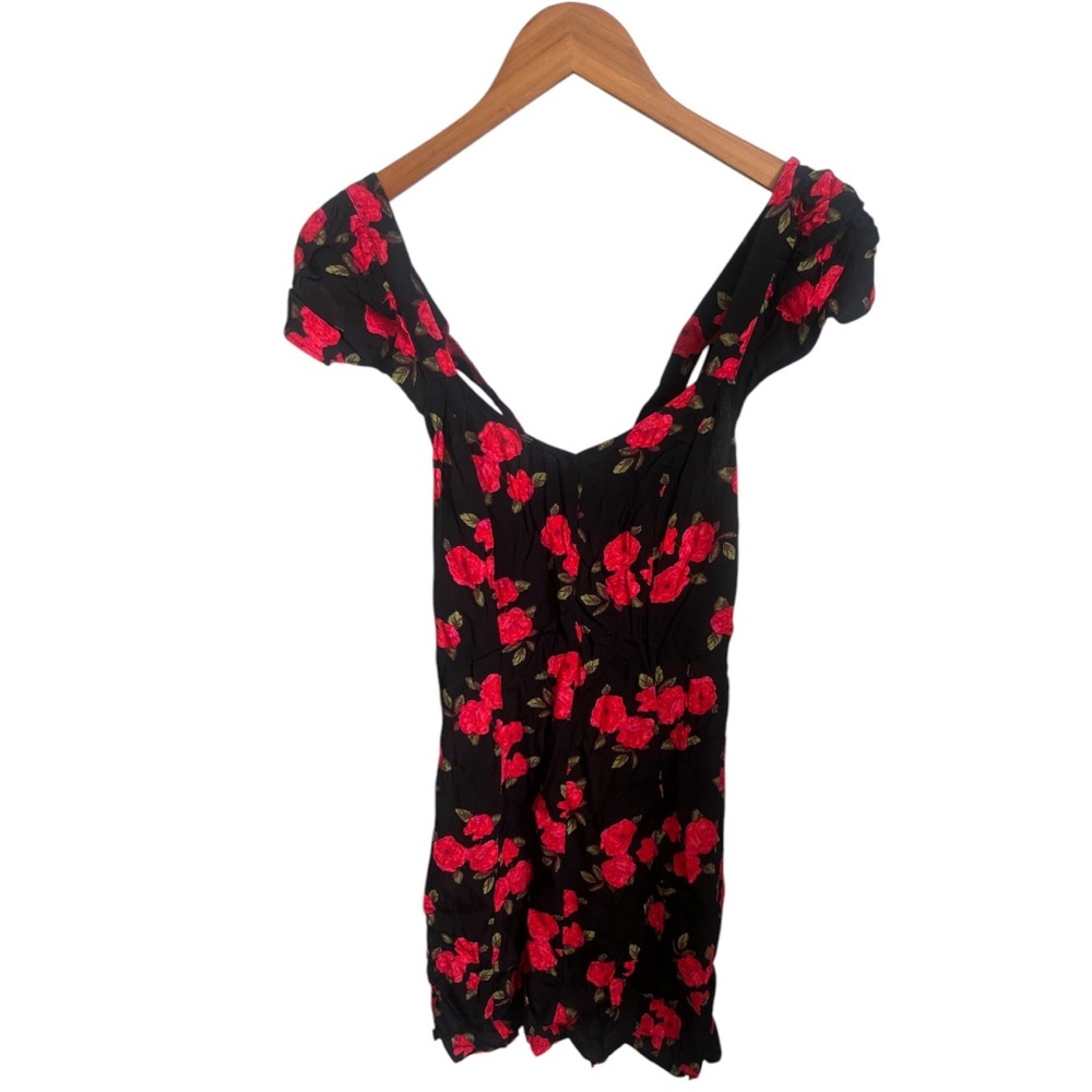 NWT Urban Outfitters Kimchi Blue Cross Back Floral Mini Twee Dress Size 6 - Picture 2 of 7